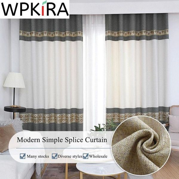 curtain & drapes chinese luxury grey splice blackout for living room bedroom modern simple cotton linen window panel cortinas &e
curtain & drapes chinese luxury grey splice blackout for living room bedroom modern simple cotton linen window panel cortinas &e