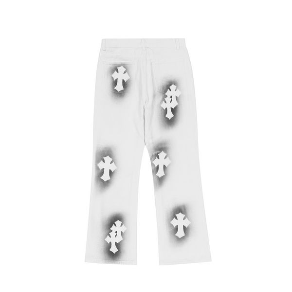 ch factory crosin cross inkjet printed jeans men's vibe fenggao street fashion brand loose wide leg casual micro flared pants, Black
ch factory crosin cross inkjet printed jeans men's vibe fenggao street fashion brand loose wide leg casual micro flared pants, Black