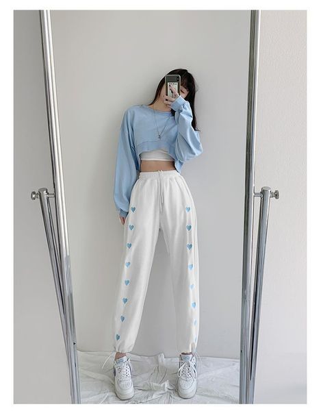 women's pants & capris the white love high waist was thin and loose feet sports straight tide ins all-match casual, Black;white
women's pants & capris the white love high waist was thin and loose feet sports straight tide ins all-match casual, Black;white