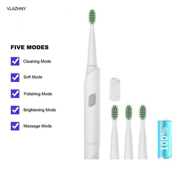 couple ultrasonic electric toothbrush non-rechargeable soft hair automatic waterproof,1battery 4 brushes replacement heads smart
couple ultrasonic electric toothbrush non-rechargeable soft hair automatic waterproof,1battery 4 brushes replacement heads smart