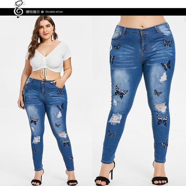 women's jeans autumn elastic high waist washing skinny ladies streetwear plus size hole embroidery stretchy jeans1 ndzc, Blue
women's jeans autumn elastic high waist washing skinny ladies streetwear plus size hole embroidery stretchy jeans1 ndzc, Blue