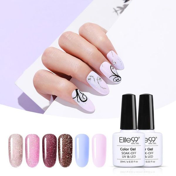 elite99 6 pieces classic series gel nail polish set kit glitter base coat needed art manicure sets1
elite99 6 pieces classic series gel nail polish set kit glitter base coat needed art manicure sets1
