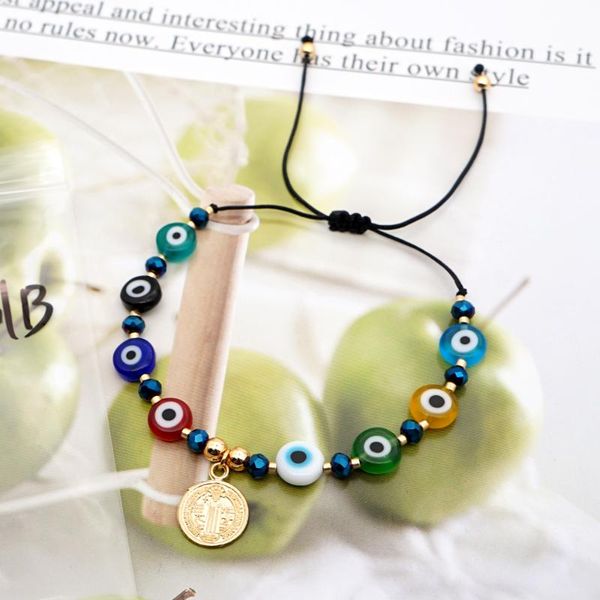 link, chain evil eye bracelet for women charms bead turkish bracelets jewelry gift lucky bijoux nazar boncuklu bileklik pulseras, Black
link, chain evil eye bracelet for women charms bead turkish bracelets jewelry gift lucky bijoux nazar boncuklu bileklik pulseras, Black