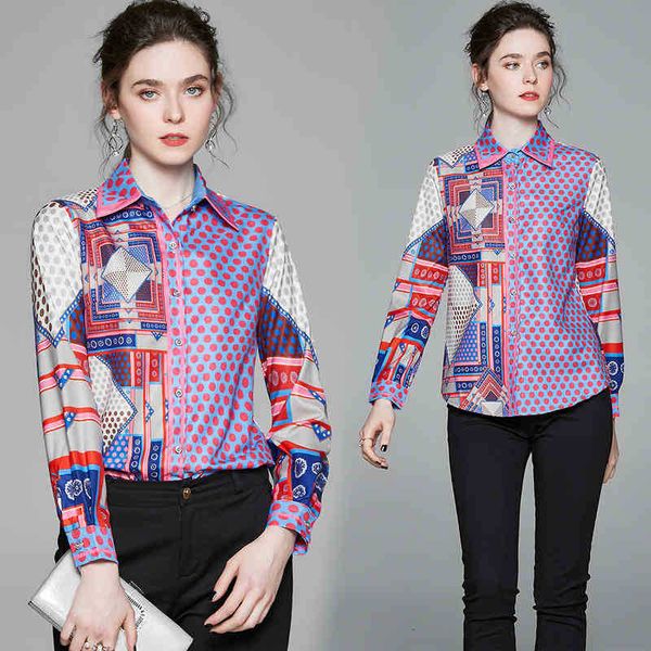 women's t-shirt long sleeve dots geometric pattern print blouse fashion elegant slim polka dot office lady casual s gant, White
women's t-shirt long sleeve dots geometric pattern print blouse fashion elegant slim polka dot office lady casual s gant, White