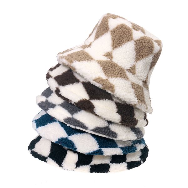 hats & caps spot goods autumn and winter europe america cross border warm geometric diamond plaid fisherman lamb wool bucket hat foreig, Blue;gray
hats & caps spot goods autumn and winter europe america cross border warm geometric diamond plaid fisherman lamb wool bucket hat foreig, Blue;gray