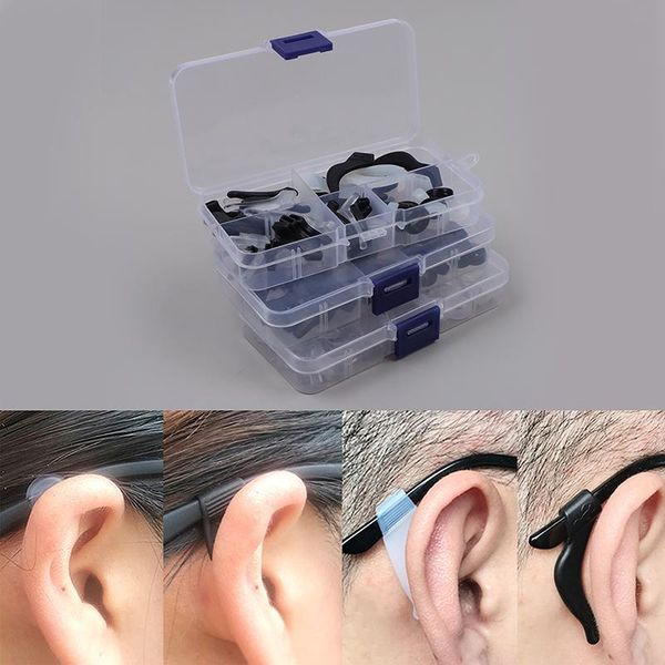 sunglasses frames eyeglass retainer glasses slip sets anti silicone ear hooks 1 box(25pairs), Silver
sunglasses frames eyeglass retainer glasses slip sets anti silicone ear hooks 1 box(25pairs), Silver