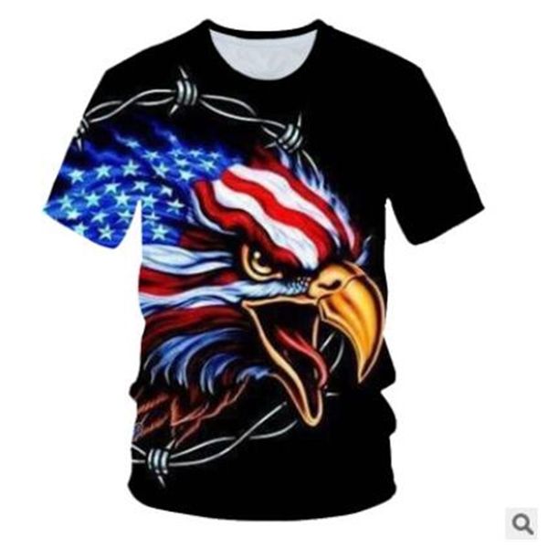 summer fashion men's t-shirt 3d harajuku american flag with eagle casual short sleeve menswear quick-drying round neck, White;black
summer fashion men's t-shirt 3d harajuku american flag with eagle casual short sleeve menswear quick-drying round neck, White;black