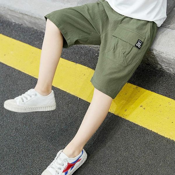 trousers boys' shorts summer thin section 2021 outer wear big children's clothes sports tooling five-point pants, Blue
trousers boys' shorts summer thin section 2021 outer wear big children's clothes sports tooling five-point pants, Blue