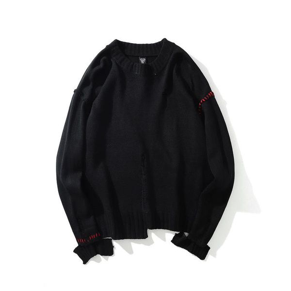 europe and the united states high street dark line irregular hem contrast stitching hole sweater autumn winter men's hoodies & sweatshi, Black
europe and the united states high street dark line irregular hem contrast stitching hole sweater autumn winter men's hoodies & sweatshi, Black