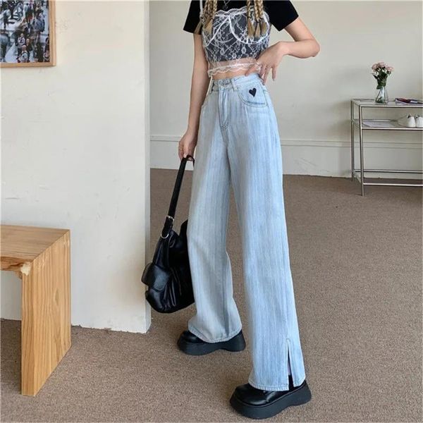 women's jeans women casual flare denim pants high waisted slit wide leg vintage streetwear bell bottom clothes cut out full length 2021, Blue
women's jeans women casual flare denim pants high waisted slit wide leg vintage streetwear bell bottom clothes cut out full length 2021, Blue