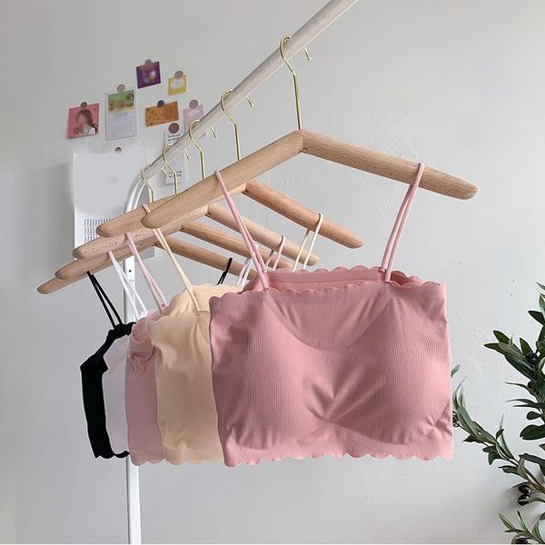 bustiers & corsets women's fashion backless camisole solid color seamless soft bra breathable women clothing comfortable thin strap, Black;white
bustiers & corsets women's fashion backless camisole solid color seamless soft bra breathable women clothing comfortable thin strap, Black;white
