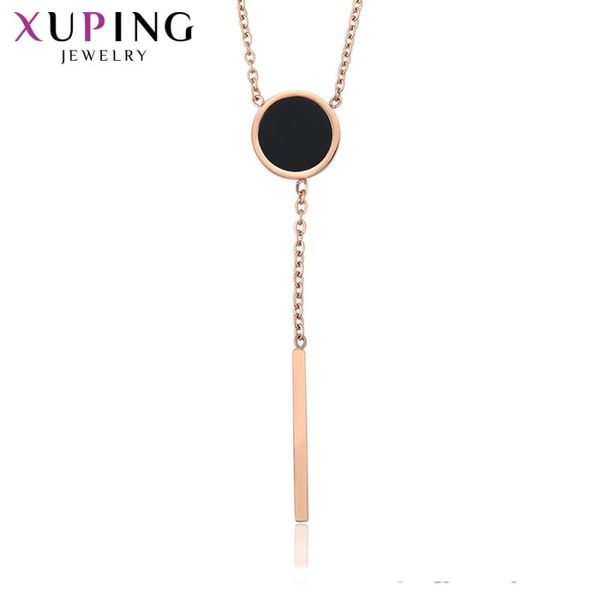 pendant necklaces xuping jewelry long round shaped rose gold color plated for women necklace 45621, Silver
pendant necklaces xuping jewelry long round shaped rose gold color plated for women necklace 45621, Silver