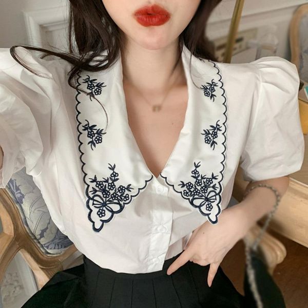 women's blouses & shirts jlong sweet lapel blouse patchwork print shirt puff sleeve ruffle tunic summer top, White
women's blouses & shirts jlong sweet lapel blouse patchwork print shirt puff sleeve ruffle tunic summer top, White