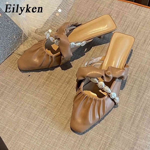 eilyken summer shoes for women low heel string bead pleated mules slippers women slip on elegant summer sandals slides c0410, Black
eilyken summer shoes for women low heel string bead pleated mules slippers women slip on elegant summer sandals slides c0410, Black