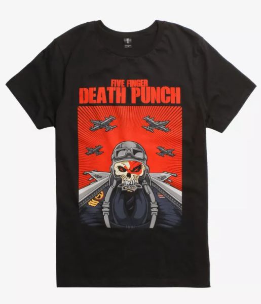 Five Finger Death Punch 5FDP SKULL PILOT T-Shirt NEW Authentic & Official, White;black
Five Finger Death Punch 5FDP SKULL PILOT T-Shirt NEW Authentic & Official, White;black