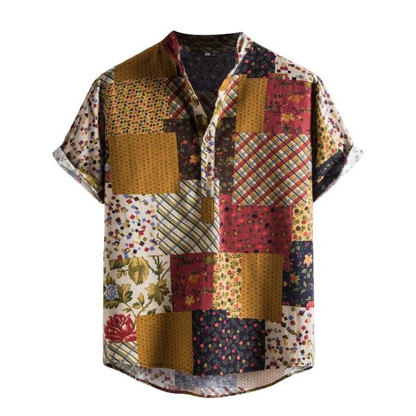 men's casual shirts fashion loose short sleeve shirt ethnic style vintage print button down t-shirt hawaii beach, White;black
men's casual shirts fashion loose short sleeve shirt ethnic style vintage print button down t-shirt hawaii beach, White;black