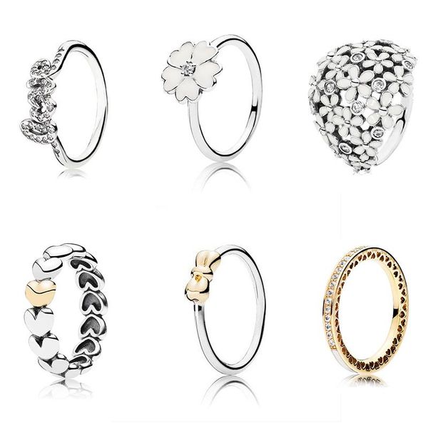 cluster rings 2021 fashion silver 925 darling daisy bouquet signature of love, primrose stackable ring white enamel original woman jewelry, Golden;silver
cluster rings 2021 fashion silver 925 darling daisy bouquet signature of love, primrose stackable ring white enamel original woman jewelry, Golden;silver