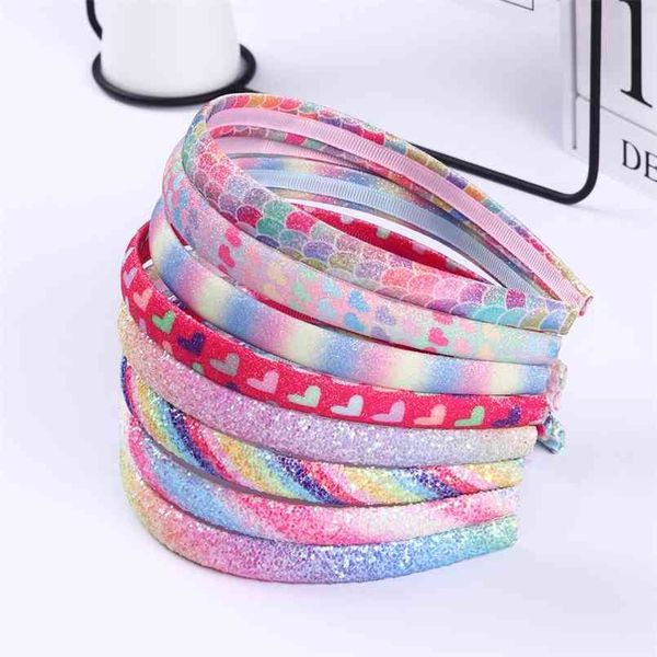 8pcs/set glitter headband girls sweet hairband women headbands rainbow sequin printed heart kids hair accessories 210812, Slivery;white
8pcs/set glitter headband girls sweet hairband women headbands rainbow sequin printed heart kids hair accessories 210812, Slivery;white