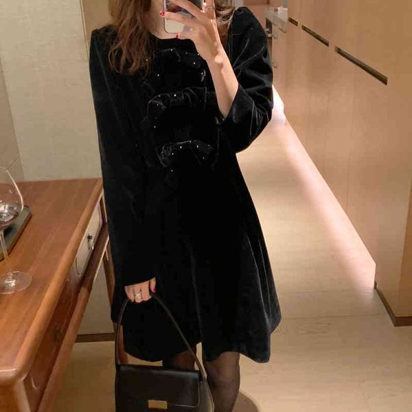 dresses women bow high waist basic gentle all match plus size fashion veet chic elegance es, Black;gray
dresses women bow high waist basic gentle all match plus size fashion veet chic elegance es, Black;gray