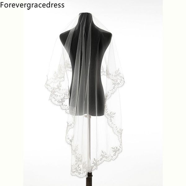 bridal veils forevergracedress arrival ivory white lace edge one layer wedding accessories tulle veil with comb, Black
bridal veils forevergracedress arrival ivory white lace edge one layer wedding accessories tulle veil with comb, Black