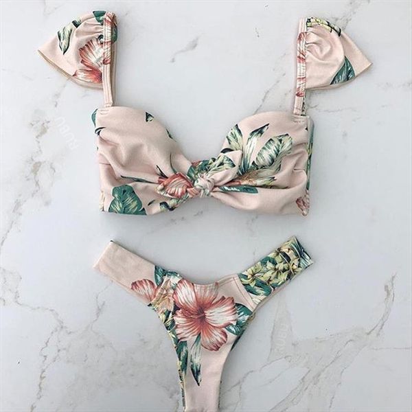bikini womens beach knotted women swimwears flying floral print split bikinis set off shoulder swimsuit maillot de bain, White;black
bikini womens beach knotted women swimwears flying floral print split bikinis set off shoulder swimsuit maillot de bain, White;black