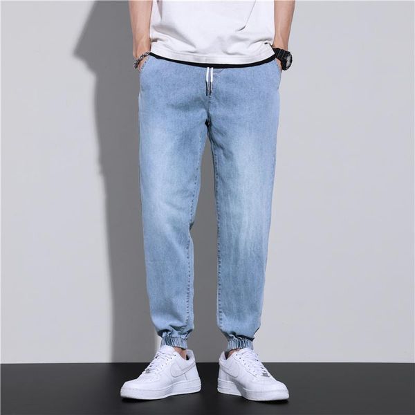 men's jeans brand blue baggy men drawstring streetstyle fashion casual kpop clothes korean pant tie feet biker trousers size -3xl
men's jeans brand blue baggy men drawstring streetstyle fashion casual kpop clothes korean pant tie feet biker trousers size -3xl