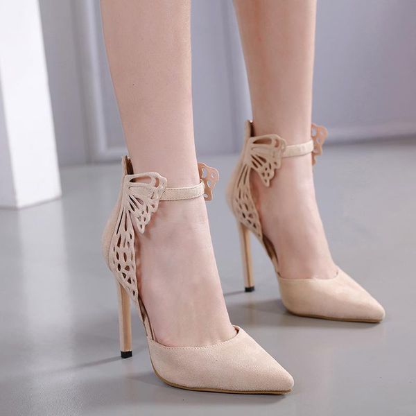 pointed toe 12cm super high heel women sandals shoes size35-40, Black
pointed toe 12cm super high heel women sandals shoes size35-40, Black