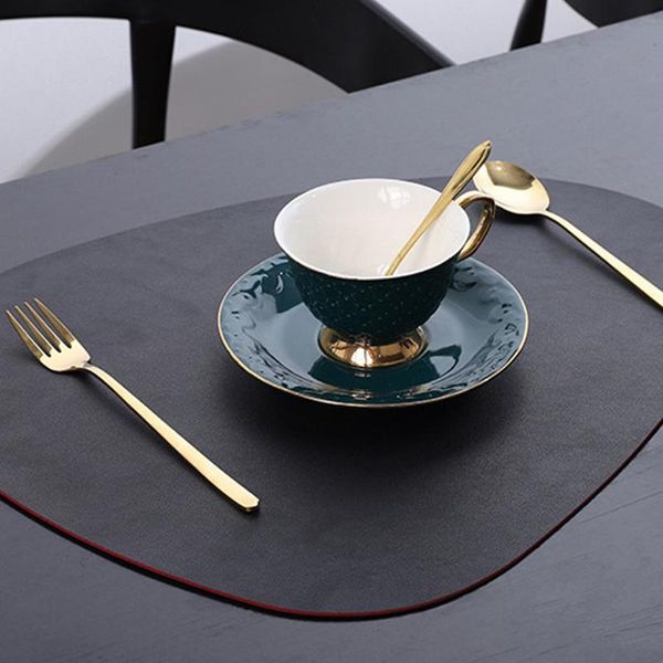 mats & pads leather tableware pad oil water resistant heat insulation non-slip placemat set reusable silicone mat
mats & pads leather tableware pad oil water resistant heat insulation non-slip placemat set reusable silicone mat