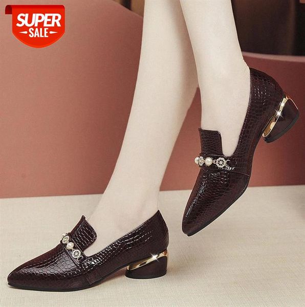 single shoes women's rhinestone plaid spring and autumn small thick heel middle all-around shallow mouth work #6s7i, Black
single shoes women's rhinestone plaid spring and autumn small thick heel middle all-around shallow mouth work #6s7i, Black