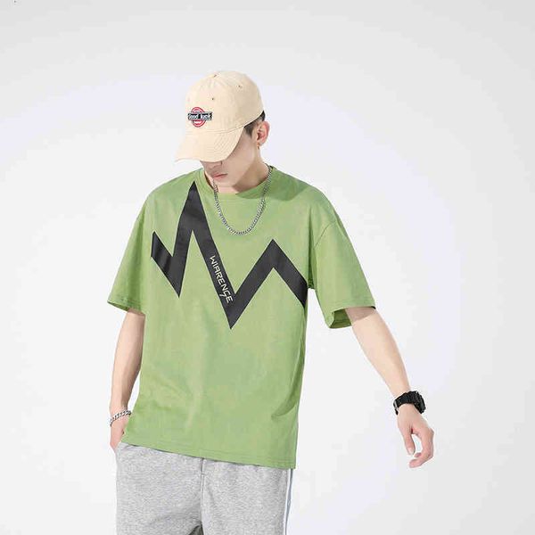 men's t shirt short sleeve summer korean tide brand loose printing lightning bottom pure cotton half, White;black
men's t shirt short sleeve summer korean tide brand loose printing lightning bottom pure cotton half, White;black