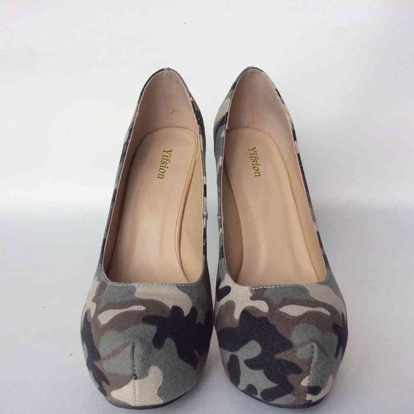 sandals olomm arrival female platform bombs stiletto high heels round toe pumps camouflage casual shoes size eua 4-15 kt46, Black
sandals olomm arrival female platform bombs stiletto high heels round toe pumps camouflage casual shoes size eua 4-15 kt46, Black