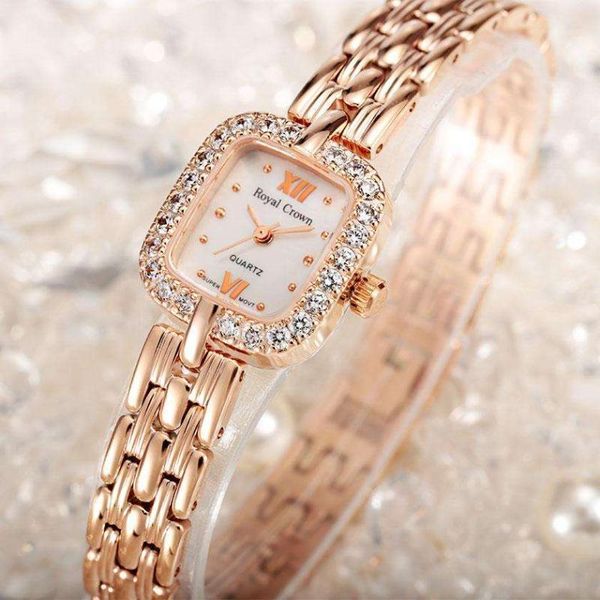 wristwatches prong setting royal crown small women's watch japan quartz hours fine fashion crystal clock stainless steel belt girl', Slivery;brown
wristwatches prong setting royal crown small women's watch japan quartz hours fine fashion crystal clock stainless steel belt girl', Slivery;brown