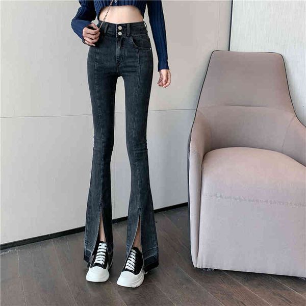 make firm offerings elegant chic tight elastic jeans joker big leg tall waist division bell bottoms, Blue
make firm offerings elegant chic tight elastic jeans joker big leg tall waist division bell bottoms, Blue