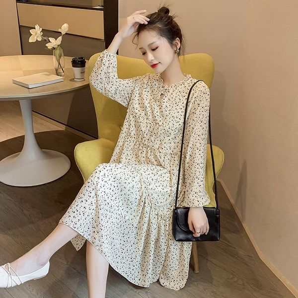 maternity dresses long sleeve chiffon floral lactation dress pleated ruffle patchwork pregnancy nursing breastfeeding, White
maternity dresses long sleeve chiffon floral lactation dress pleated ruffle patchwork pregnancy nursing breastfeeding, White