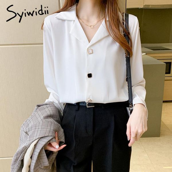 women's blouses & shirts syiwidii office lady blouse women vintage long sleeve notched neck white chiffon black blue elegant spring wom
women's blouses & shirts syiwidii office lady blouse women vintage long sleeve notched neck white chiffon black blue elegant spring wom