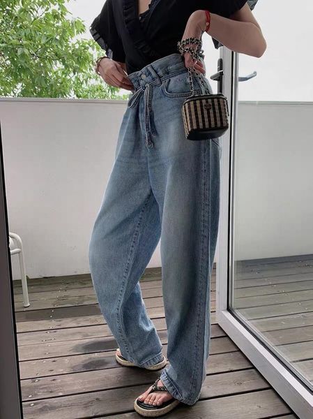 women's jeans high 2021fw autumn quality women straight female luxury casual denim trouse pants for ladies gdnz 7.17, Blue
women's jeans high 2021fw autumn quality women straight female luxury casual denim trouse pants for ladies gdnz 7.17, Blue
