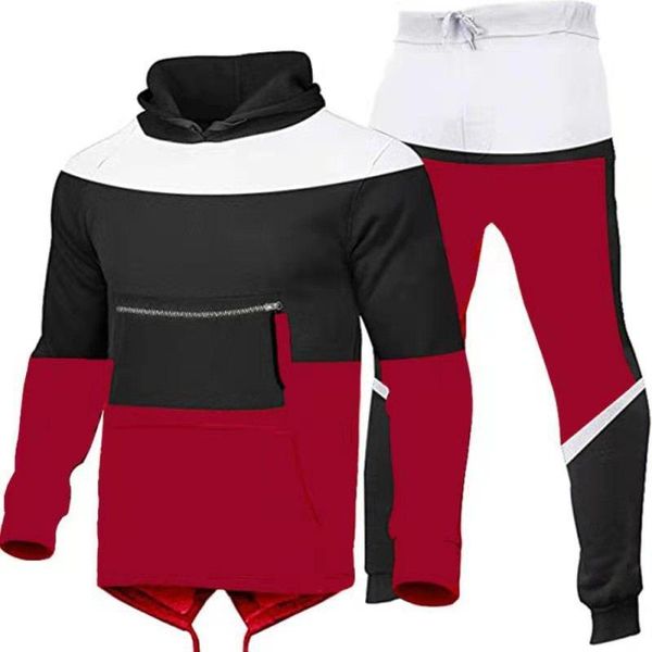 men's tracksuits hooded patchwork sportswear sets spring autumn thick casual brand tracksuit men 2 piece+sweatpants fashion sweat suit, Gray
men's tracksuits hooded patchwork sportswear sets spring autumn thick casual brand tracksuit men 2 piece+sweatpants fashion sweat suit, Gray