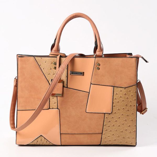 tote bag fashion one-shoulder trendy female cowhide pu stitching ladies handbag shoulder bags
tote bag fashion one-shoulder trendy female cowhide pu stitching ladies handbag shoulder bags