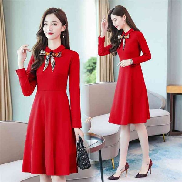 vintage red female mini dress autumn winter 3xl plus size solid long sleeve elegant women bodycon party vestidos 210528, Black;gray
vintage red female mini dress autumn winter 3xl plus size solid long sleeve elegant women bodycon party vestidos 210528, Black;gray