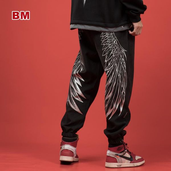 men's pants fashion hip hop angel print casual joggers men women summer thin loose sweatpants plus size couple sports jogging, Black
men's pants fashion hip hop angel print casual joggers men women summer thin loose sweatpants plus size couple sports jogging, Black