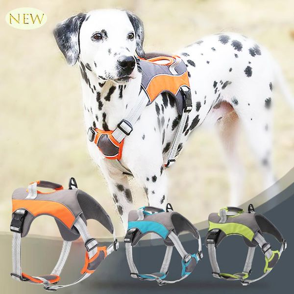 pet dog harness reflective nylon padded vest adjustable chest strap safety lead all weathers for large medium small dogs collars & leashes
pet dog harness reflective nylon padded vest adjustable chest strap safety lead all weathers for large medium small dogs collars & leashes