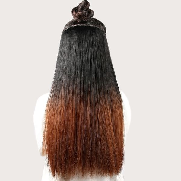 straight wig feminine slender one piece gradual six card invisible traceless hair patch xuchang wig, Black
straight wig feminine slender one piece gradual six card invisible traceless hair patch xuchang wig, Black