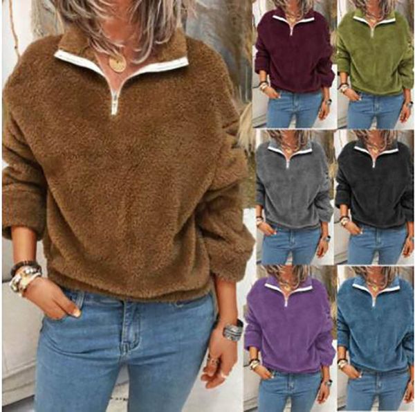 womens woolen sweaters sherpa ladies autumn warm casual fleece sweater womans trendy thick outerwear female street plush sweate, Black
womens woolen sweaters sherpa ladies autumn warm casual fleece sweater womans trendy thick outerwear female street plush sweate, Black