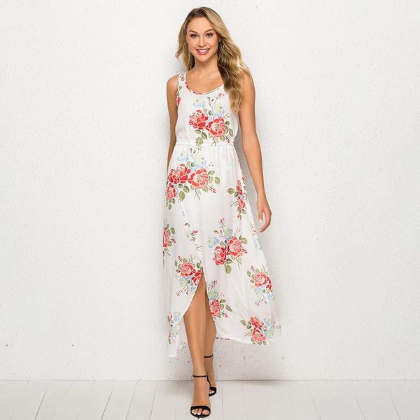 casual dresses boho floral print tunic maxi sleeveless summer beach women waist pleated round neck long dress, Black;gray
casual dresses boho floral print tunic maxi sleeveless summer beach women waist pleated round neck long dress, Black;gray