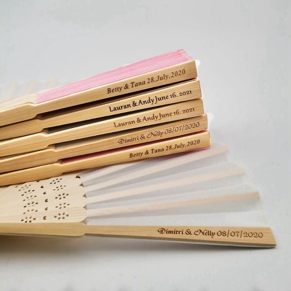 party favor 50pcs personalized engraved hand fan wedding fold customized gift decor favors organza bag
party favor 50pcs personalized engraved hand fan wedding fold customized gift decor favors organza bag