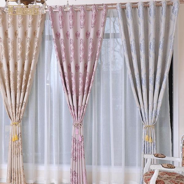 curtain & drapes double-sided jacquard thickened blackout for bedroom and living room left right biparting open customized size 
curtain & drapes double-sided jacquard thickened blackout for bedroom and living room left right biparting open customized size