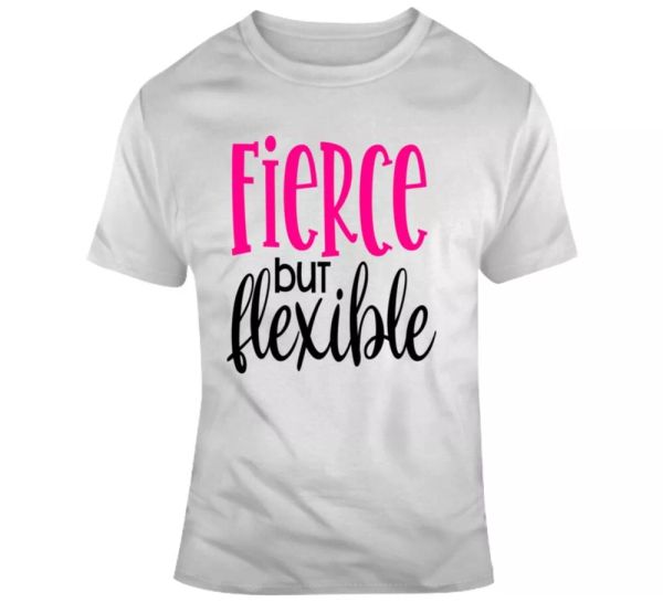 fierce but flexible positive t-shirt motivational tee inspirational gift tshirt, White;black
fierce but flexible positive t-shirt motivational tee inspirational gift tshirt, White;black