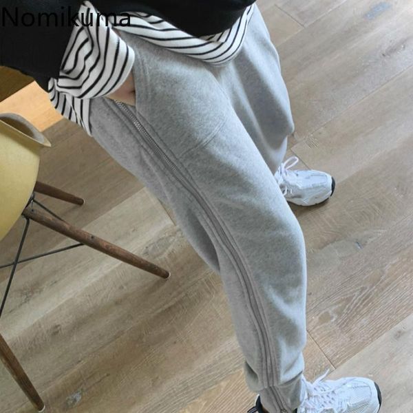women's pants & capris nomikuma 2021 autumn women sweatpants korean lace up stretch high waist long trousers causal side zipper harem 6, Black;white
women's pants & capris nomikuma 2021 autumn women sweatpants korean lace up stretch high waist long trousers causal side zipper harem 6, Black;white