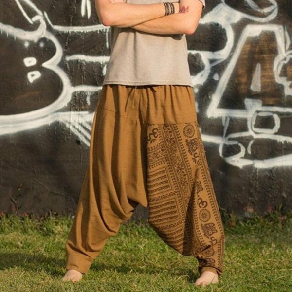 men's pants harem long casual print loose trousers large size nationality harajuku streetwear men jogger, Black
men's pants harem long casual print loose trousers large size nationality harajuku streetwear men jogger, Black