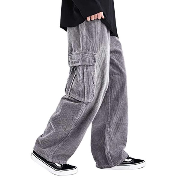 fashion cargo pants men casual corduroy straigth loose baggy trousers elastic waist streetwear hiphop harem male clothing men's, Black
fashion cargo pants men casual corduroy straigth loose baggy trousers elastic waist streetwear hiphop harem male clothing men's, Black